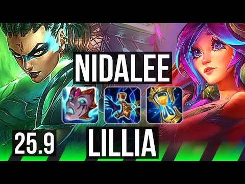 NIDALEE vs LILLIA (JGL) | 19/3/13, Legendary, 38k DMG | EUW Challenger | 25.9