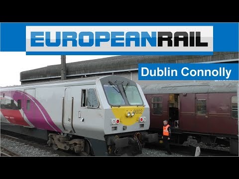Irish Rail NI Railways Enterprise Train GM 201 loco 8208 + De Dietrich 9002 - Dublin Connolly