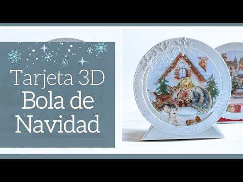 Christmas Ornament Card - Tutorial | Lluna Nova Scrapbooking