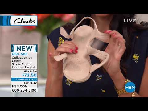 Collection by Clarks Saylie Moon Leather Sport Sandal