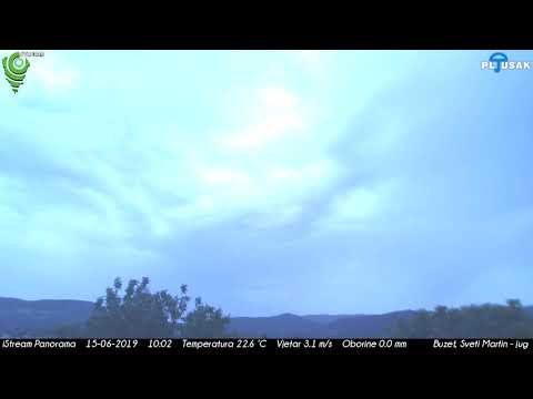 Buzet, Sveti Martin - jug 15.06.2019 Day HD TimeLapse