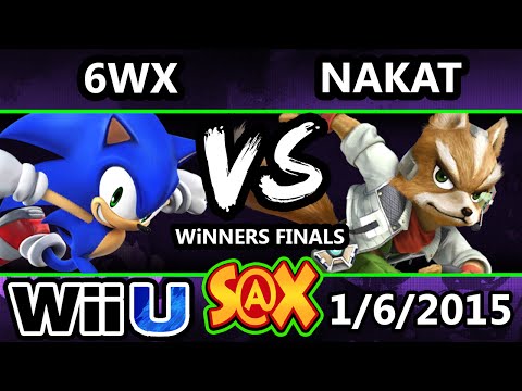 S@X - 6WX (Sonic) Vs. LoF | Nakat (Fox) SSB4 Winners Finals - Smash 4 Wii U