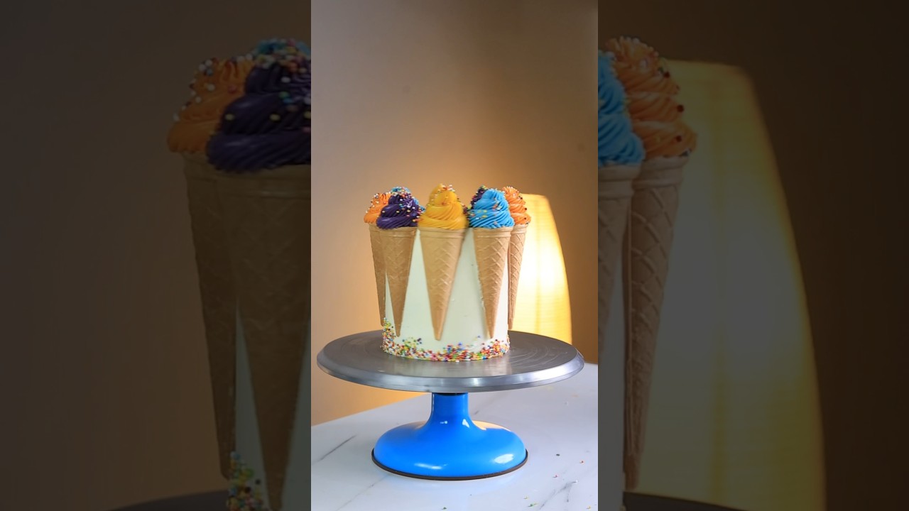 This is how you can make an ice cream cake with 0 effort 🍦