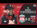 ‘We know it’s special’ | Jurgen Klopp Post-Match Press Conference | Liverpool 3-2 West Ham