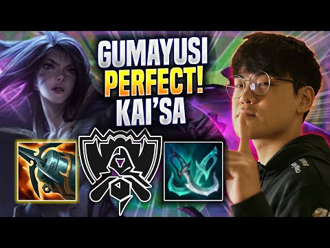 GUMAYUSI PERFECT GAME WITH KAI'SA! - T1 Gumayusi Plays Kai'sa ADC vs Draven! | Bootcamp 2022