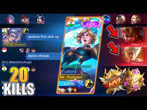 WHAT? FIRST PICK EUDORA INSTEAD OF NATAN AND YIN IN MYTHIC 1 | Team Mates Already Lost Hopes | Mlbb