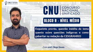 DISCURSIVA CNU | BLOCO 8 | ESTRATÉGIAS NOTA 10, ESQUELETO PRONTO E INÉDITA RESOLVIDA
