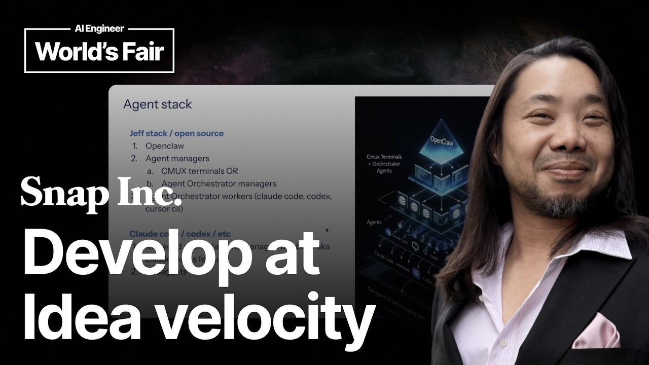 Snapchat's Jeffrey Lee-Chan on Developing at Idea Velocity - AI Engineer