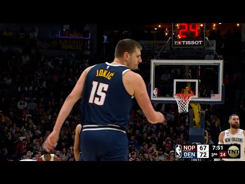 Nikola Jokic makes the arena loud after no-look dime vs pelicans
