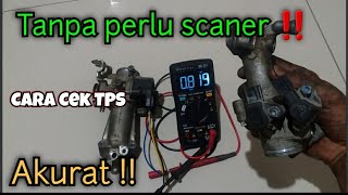 Download lagu Cara cek sensor TPS matic honda, TANPA alat SCANNER ‼ mp3