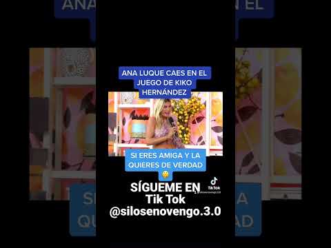 ANA LUQUE CAE EL JUEGO DE KIKO HERNÁNDEZ
