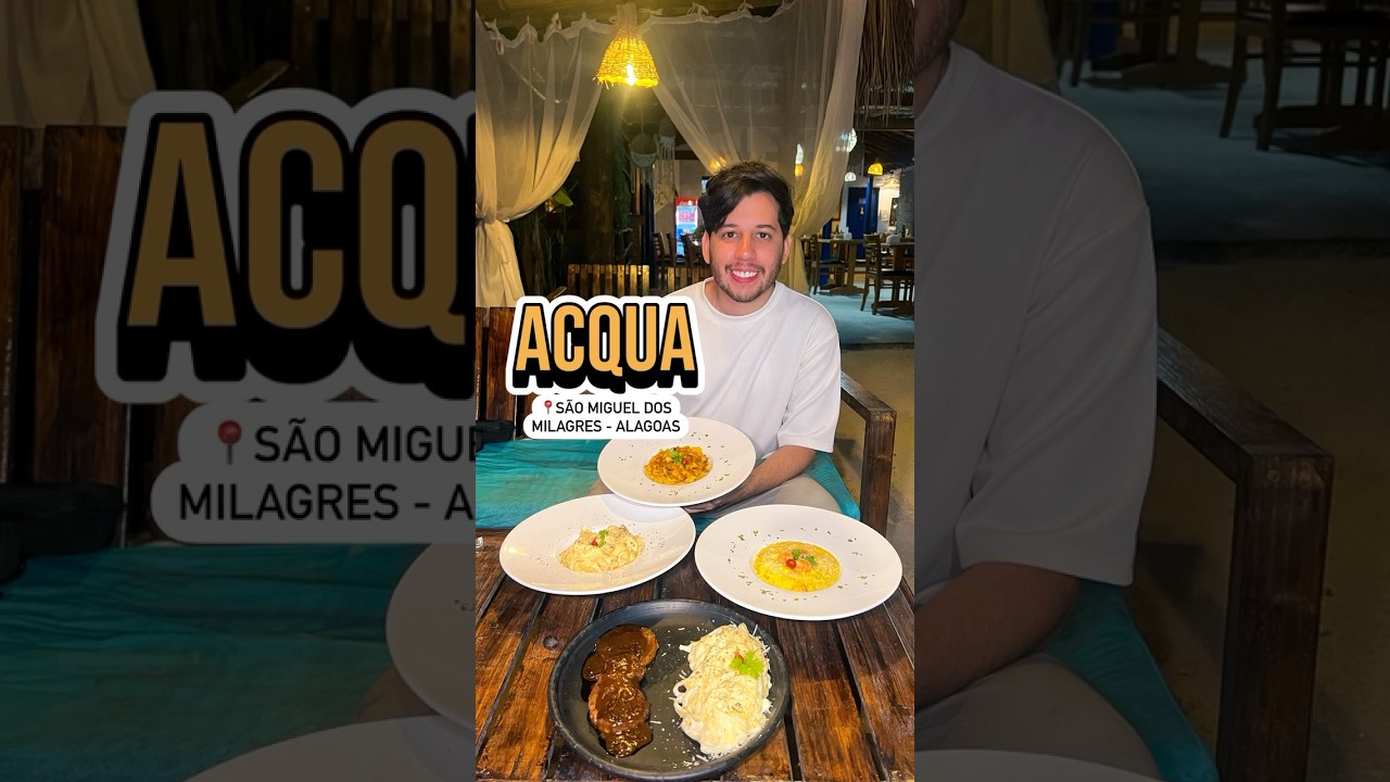 🔸ACQUA GASTROBAR 🦐Sucesso em São Miguel dos Milagres, no Estado de #Alagoas. #ondecomeremrecife