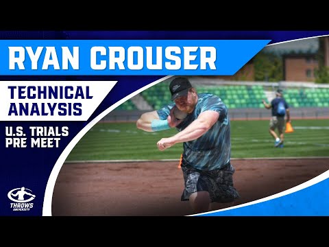 Ryan Crouser Olympic Trials Pre Meet Throw | Shot Put Technique Analysis