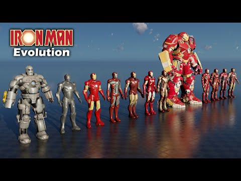 Iron Man Suits Evolution (Mark 1–85)