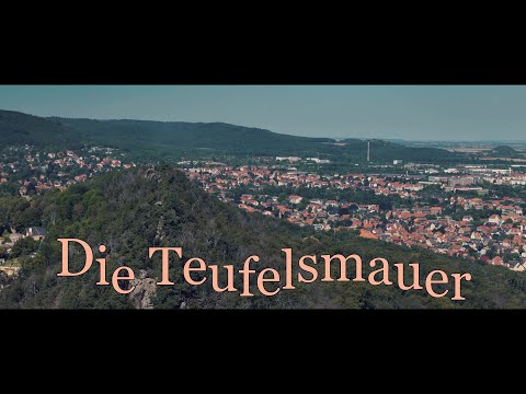 Die Teufelsmauer bei Blankenburg /Harz Drohnenaufnahme