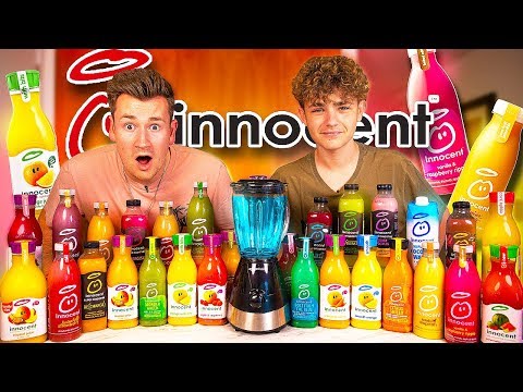 BROTHERS TASTE AND BLEND EVERY FLAVOUR OF INNOCENT DRINKS