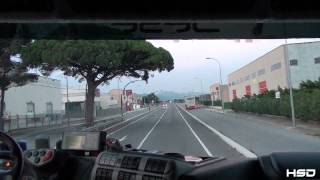 preview picture of video 'leaving Valls, Spain (driving Iveco Stralis truck) (30 aug 2013)'