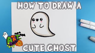 How to Draw a CUTE GHOST