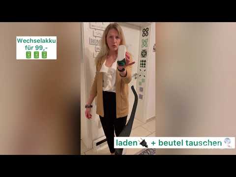 Akkusauger vb100 Laden und Beutel tauschen