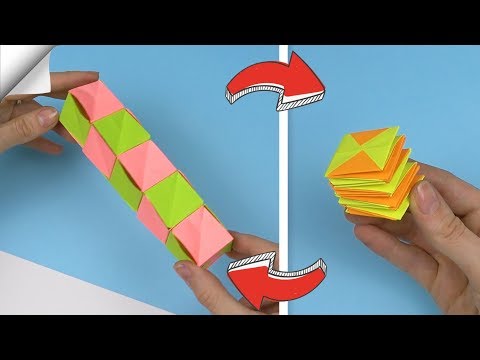 DIY crafts easy Paper toy antistress transformer