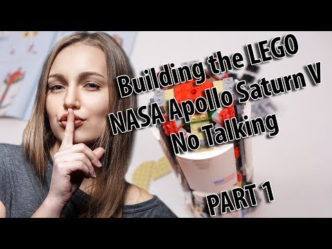 Building Lego set 21309, NASA Apollo Saturn V, Part 1. ASMR no talking