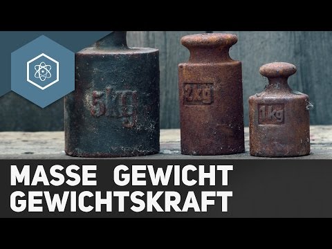 Masse, Gewicht und Gewichtskraft - Was ist der Unterschied?