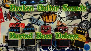 Video thumbnail for Why Do Boss Delays Always Sound Broken? Vintage DM2, DM3, DD2, DD3 Shoot Out Broken Guitar Sounds by Broken Guitar Sounds
