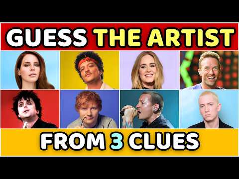 Guess the Artist or Band by 3 Clues 🎵 Lyric + Album + Song | Music Quiz
