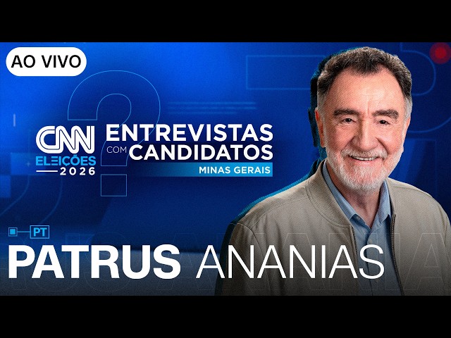 AO VIVO: ENTREVISTA COM PATRUS ANANIAS (PT) AO GOVERNO DE MG | CNN ELEIÇÕES