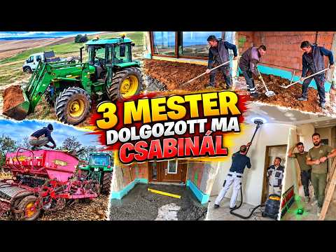 3 MESTER DOLGOZIK EGYSZERRE AZ ÚJ HÁZNÁL !