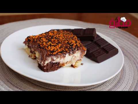 حلى كيك الماربل بالكريمة وتغليفة الشوكولاتة بالفيديو
