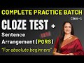 Complete Practice Batch Cloze Test Sentence Arrangement PQRS English With Rani Ma Am