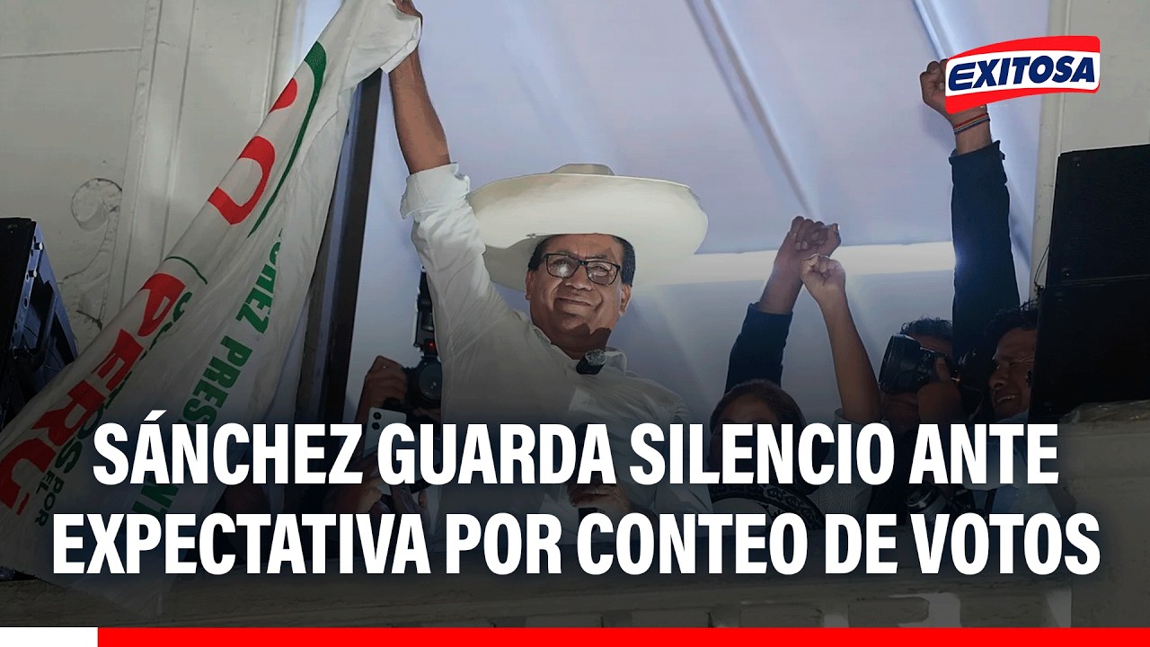 🔴🔵 Roberto Sánchez guarda silencio ante expectativa por conteo de votos