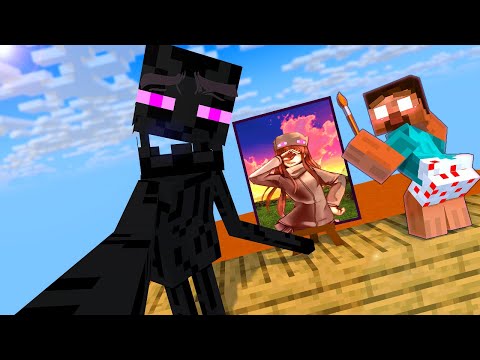 DRAWING RUN 3 CHALLENGE & DANCE HEROBRINE - Minecraft Animation