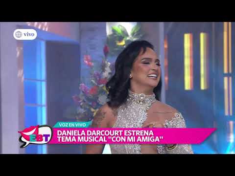 Daniela Darcourt presentó en vivo su nueva canción "Con mi amiga"