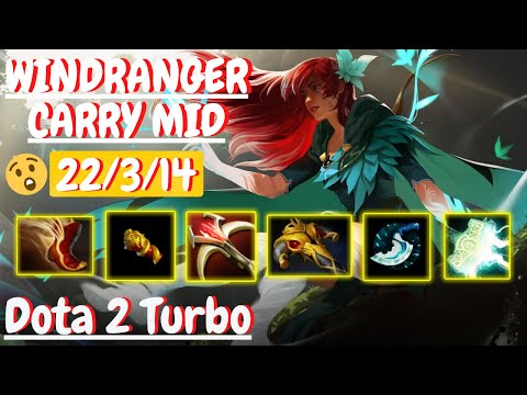 WINDRANGER CARRY MID 22/3/14 [DOTA 2 Turbo Gameplay] 7.30