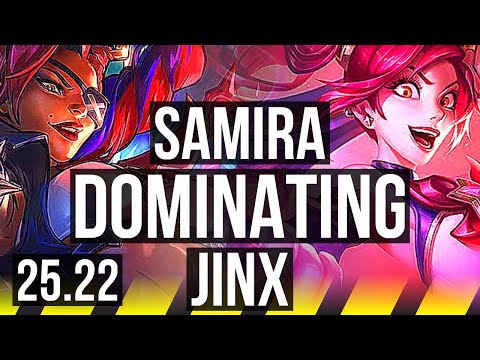 SAMIRA & Blitzcrank vs JINX & Thresh (ADC) | Dominating | KR Diamond | 25.22