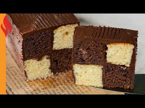 Checkerboard Cake Recipe | How to Make It?