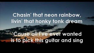 Chasin&#39; That Neon Rainbow by Alan Jackson | LYRICS (HQ)