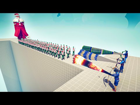 100x ELF & SANTA GIANT vs 3x EVERY GOD - Totally Accurate Battle Simulator TABS