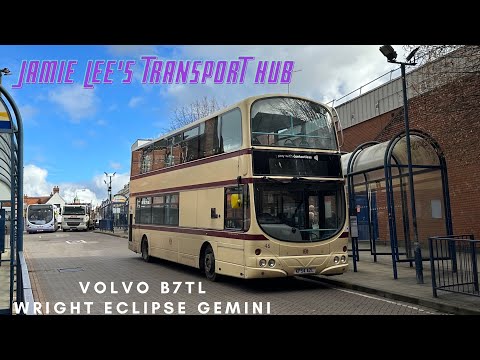 *Full kickdown* First Worcester Volvo B7TL Wright Eclipse Gemini no 32646 on route 44