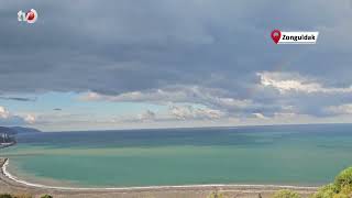 Zonguldak'ta Aynı Anda Gökkuşağı ve Hortum