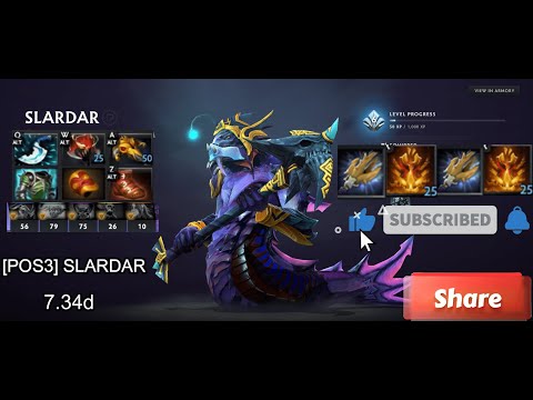 Unleashing the Offlane Power of Slardar!! [POS3] [ENG/TAG] 7.34.d