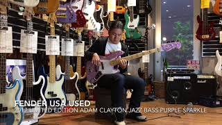 Video thumbnail for Fender USA used 2017 Limited Edition ADAM CLAYTON Jazz Bass Purple sparkle by 三木楽器 / MIKIGAKKI 公式チャンネル