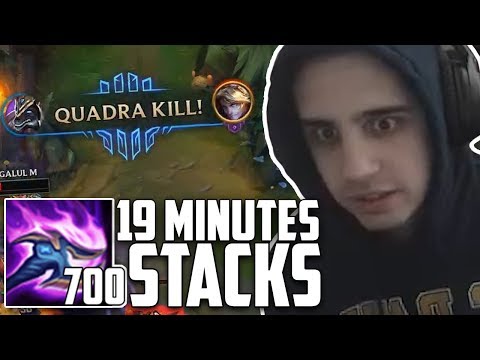 10 SECONDS NASUS JUNGLE QUADRA KILL! | 700 STACKS BY 19 MINUTES?!?! ft. TF Blade