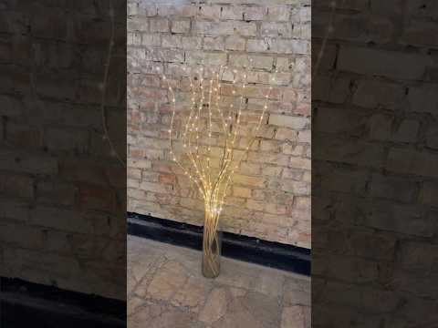 Декоративна лоза нефарбована з прикрасою у вигляді гірлянди