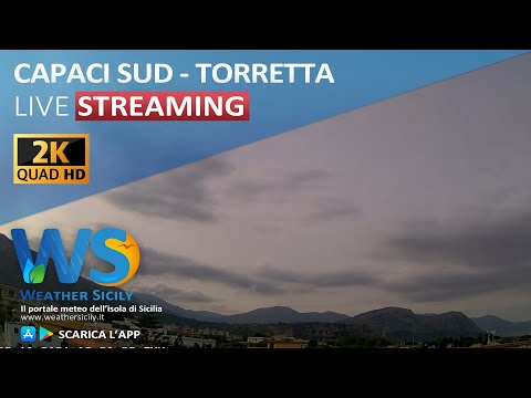🔴 Capaci live webcam - Panoramica Torretta (Sud/Sud-ovest)