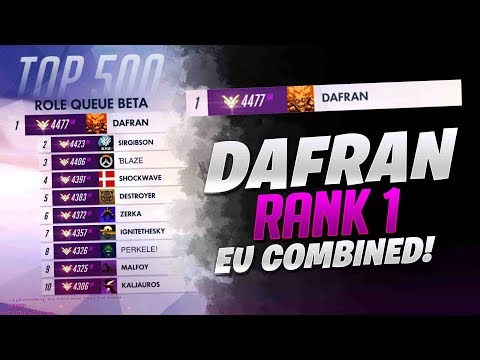 Dafran Rank 1 EU Combined! - Overwatch