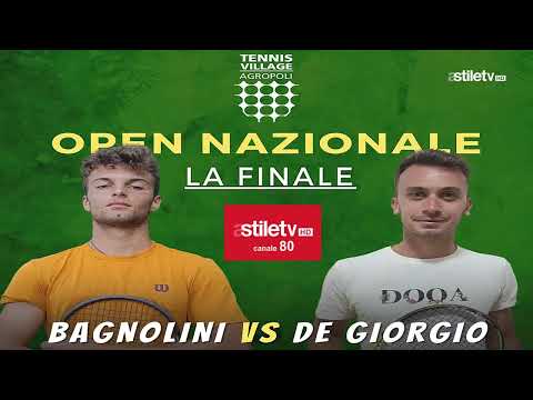 Finale Open Nazionale Tennis Trofeo Città di Agropoli Paestum Alto Cilento - Bagnolini vs De Giorgio