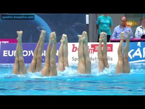 Belarus (BLR) Team Free Final Berlin European Aquatics Championships 2014